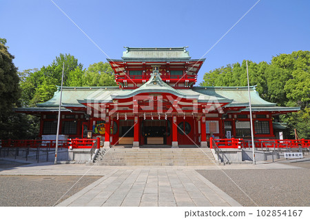 Main building of Tomioka Hachimangu Shrine Main building of Tomioka Hachimangu Shrine 102854167