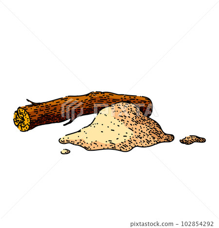 licorice food aromatic sketch hand drawn vector 102854292