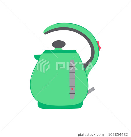 tea teapot electric cartoon vector illustration 102854482
