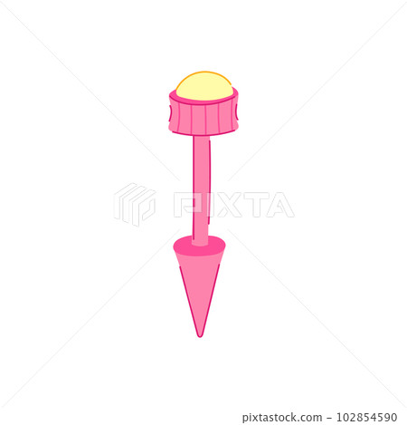 accessory piercing fashion cartoon vector illustration 102854590