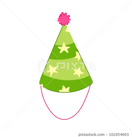 festive party hat cartoon vector illustration 102854603