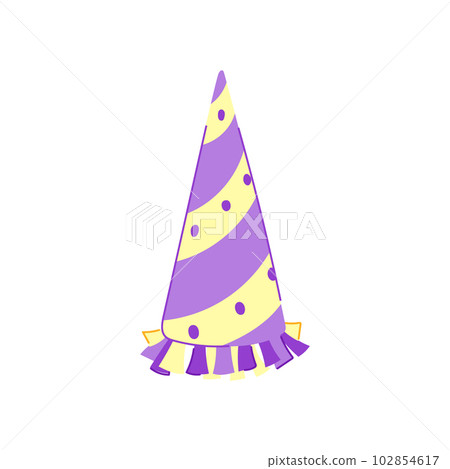 celebration party hat cartoon vector illustration 102854617