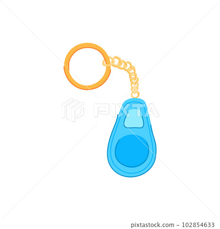 blank ring keychain cartoon vector illustration 102854633