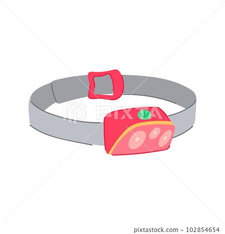 camp headlamp flashlight cartoon vector illustration camp headlamp flashlight cartoon vector illustration 102854654