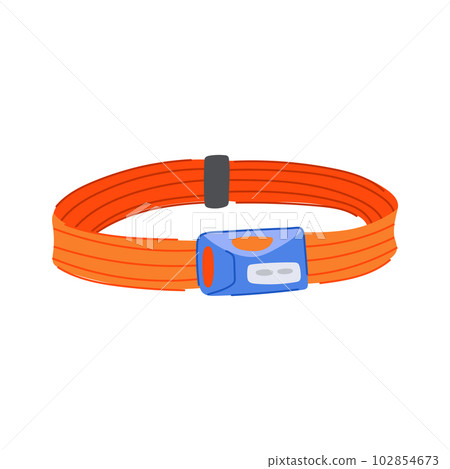 dark headlamp flashlight cartoon vector illustration 102854673