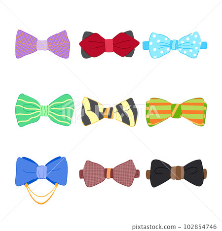bow ties men set cartoon vector illustration bow ties men set cartoon vector illustration 102854746