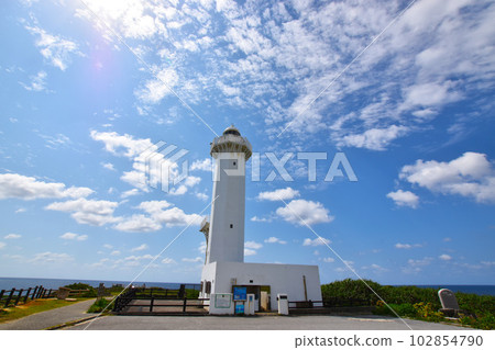 Heiannasaki lighthouse and blue sky Heiannasaki lighthouse and blue sky 102854790