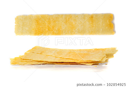 Long Potato Chips Isolated, Crispy Thin Potato Snack Pile, Rectangular Strips Chips, Fast Food Snacks Long Potato Chips Isolated, Crispy Thin Potato Snack Pile, Rectangular Strips Chips, Fast Food Snacks 102854925