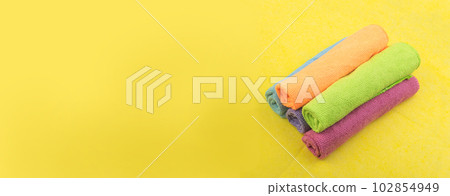 Multicolored Microfiber Pattern or Microfibre 102854949