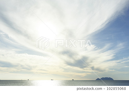 從國道191號線藍天眺望二台島 102855068