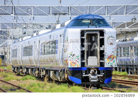 271-series Kansai Airport Limited Express Haruka parked on Otori Station's detention track 271-series Kansai Airport Limited Express Haruka parked on Otori Station's detention track 102856869