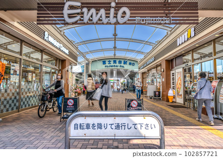 Urban scenery of Nerima Ward, Tokyo Fujimidai Station 102857721