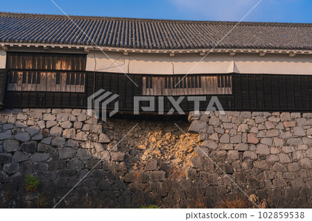 Kumamoto castle after the Kumamoto earthquake Kumamoto castle after the Kumamoto earthquake 102859538