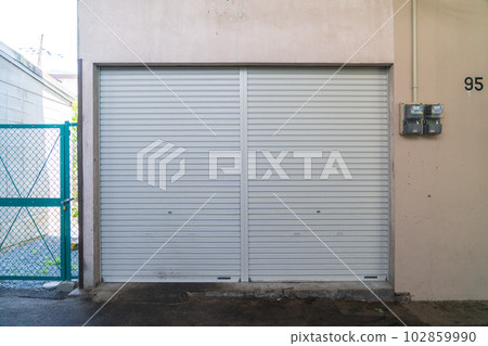 warehouse with shutters 102859990