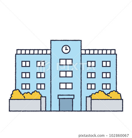 簡單的學校插畫 102860067