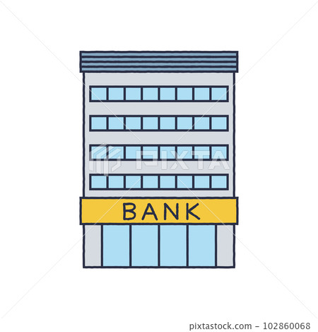 簡單銀行插畫 102860068