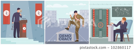 Dictatorship Politic Square Compositions 102860117