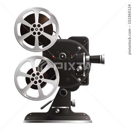 Retro Vintage Projector Composition 102860124