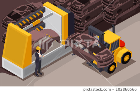 Scrap Metal Background 102860566