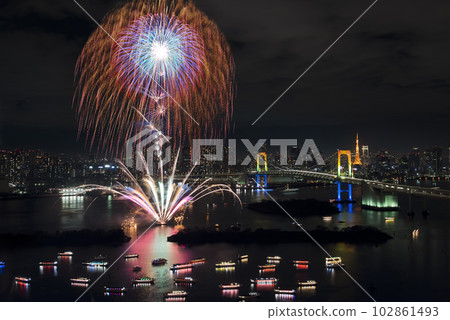 Fireworks in Odaiba Fireworks in Odaiba 102861493
