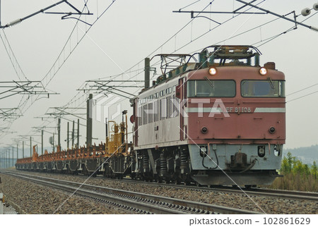 Hokuriku Main Line Awara Onsen - Maruoka JR West EF81-108 (Tsuruga) + Long Rail Chiki Ronchiki Hokuriku Main Line Awara Onsen - Maruoka JR West EF81-108 (Tsuruga) + Long Rail Chiki Ronchiki 102861629