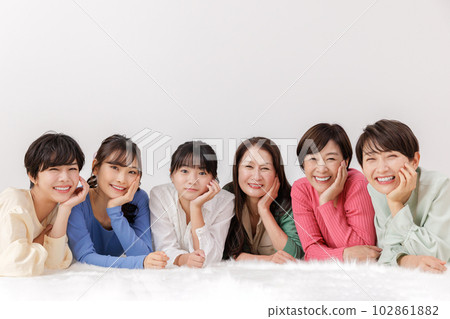 10's to 60's female large number generation 102861882