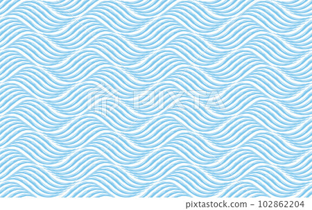 The geometric pattern with wavy lines. Seamless vector background. White and blue texture. Simple lattice graphic design The geometric pattern with wavy lines. Seamless vector background. White and blue texture. Simple lattice graphic design 102862204