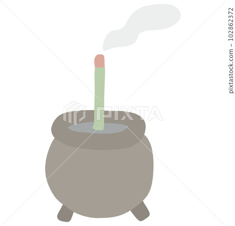 煙熏香和香座手繪簡單插畫 102862372