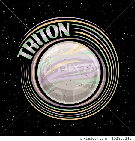 Vector logo for Triton Moon Vector logo for Triton Moon 102863212