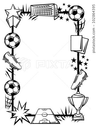 Background with soccer symbols. Football club illustration. Background with soccer symbols. Football club illustration. 102864395