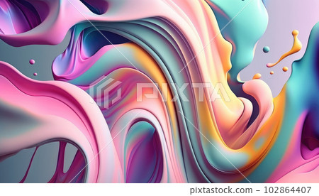 Bright colors swirls morphing abstract fluid art Bright colors swirls morphing abstract fluid art 102864407