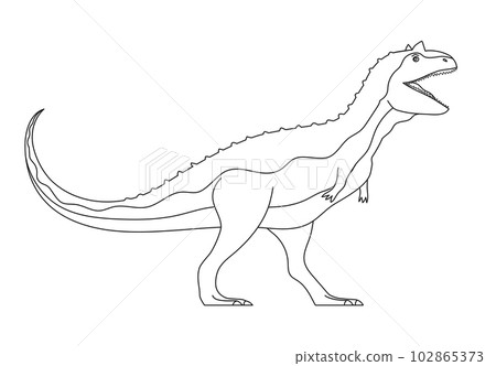 Ancient scary pangolin carnotaurus on a white background Ancient scary pangolin carnotaurus on a white background 102865373