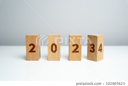 Change of 2023 to 2024. Embracing new trends, making forecasts, and setting new plans for the upcoming year. Reflecting on past achievements and experiences while looking forward for opportunities Change of 2023 to 2024. Embracing new trends, making forecasts, and setting new plans for the upcoming year. Reflecting on past achievements and experiences while looking forward for opportunities 102865623
