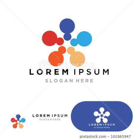 world comunity logo with people and globe illustration design vector. world comunity logo with people and globe illustration design vector. 102865947