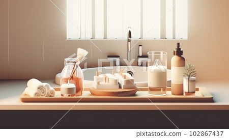 Hotel spa treatment. Illustration AI Generative Hotel spa treatment. Illustration AI Generative 102867437