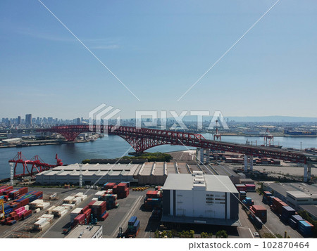 大阪灣工業區鳥瞰圖 大阪灣工業區鳥瞰圖 102870464
