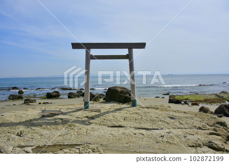愛知縣南知多町圓浦鳥居 愛知縣南知多町圓浦鳥居 102872199