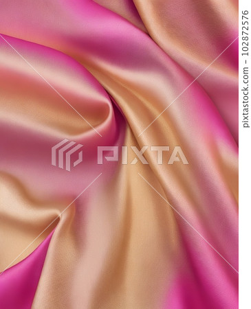 Experience the Allure of Gold and Pink Gradient Silk Fabric. Generative AI. 102872576