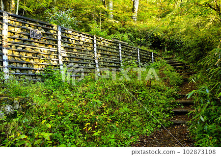 Mt. Ishiwari in the Doshi Massif Morning on the approach to Ishiwari Shrine 102873108