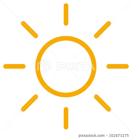orange sun icon 102873275