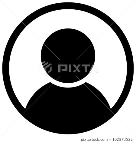 簡單的圓形用戶,人形圖標(黑色) 簡單的圓形用戶,人形圖標(黑色) 102873522