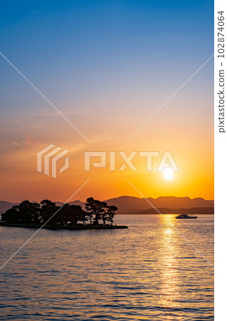 真嗣湖的黃昏 102874064