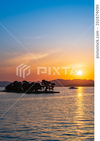 真嗣湖的黃昏 真嗣湖的黃昏 102874090