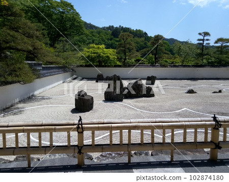 Kisofukushima's scenic spot Kozenji temple in early summer Japan's largest rock garden Kisofukushima's scenic spot Kozenji temple in early summer Japan's largest rock garden 102874180