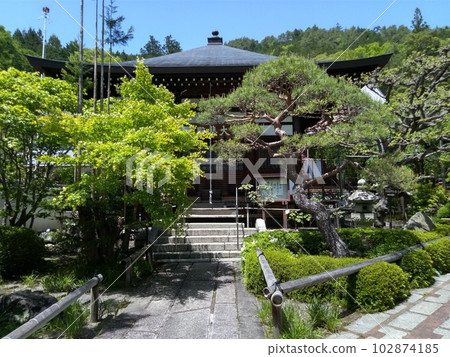 初夏木曾福島的名勝光善寺 日本最大的假山庭園 102874185