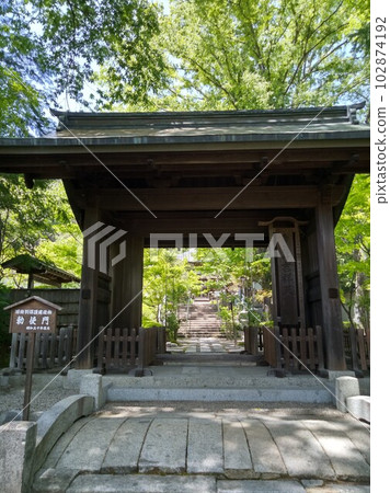 Kisofukushima's scenic spot Kozenji temple in early summer Japan's largest rock garden Kisofukushima's scenic spot Kozenji temple in early summer Japan's largest rock garden 102874192
