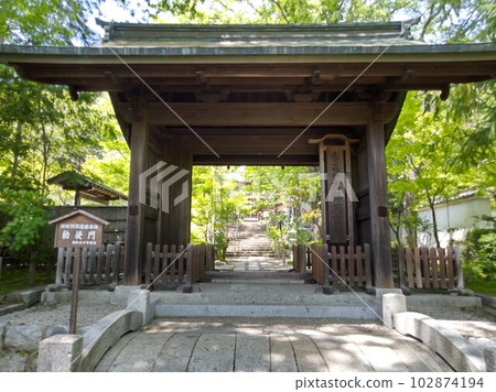 Kisofukushima's scenic spot Kozenji temple in early summer Japan's largest rock garden Kisofukushima's scenic spot Kozenji temple in early summer Japan's largest rock garden 102874194