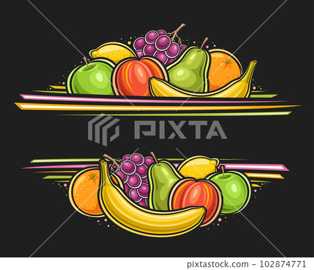 Vector border for Fruits Vector border for Fruits 102874771