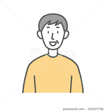 一個微笑的老人的插圖 102875706
