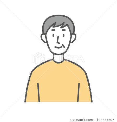 一個微笑的老人的插圖 102875707